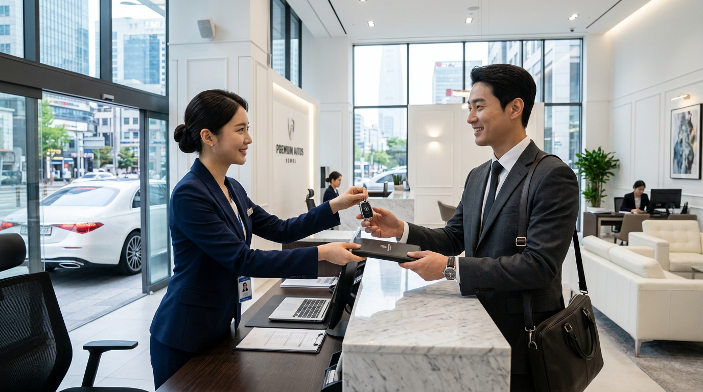 Yarviko premium car rental service Korea